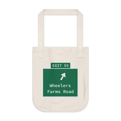 Vintage WCP Exit 55 Sign Organic Canvas Tote Bag