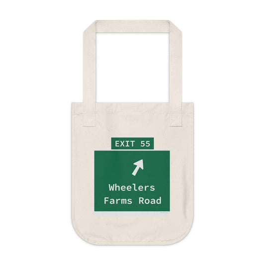 Vintage WCP Exit 55 Sign Organic Canvas Tote Bag