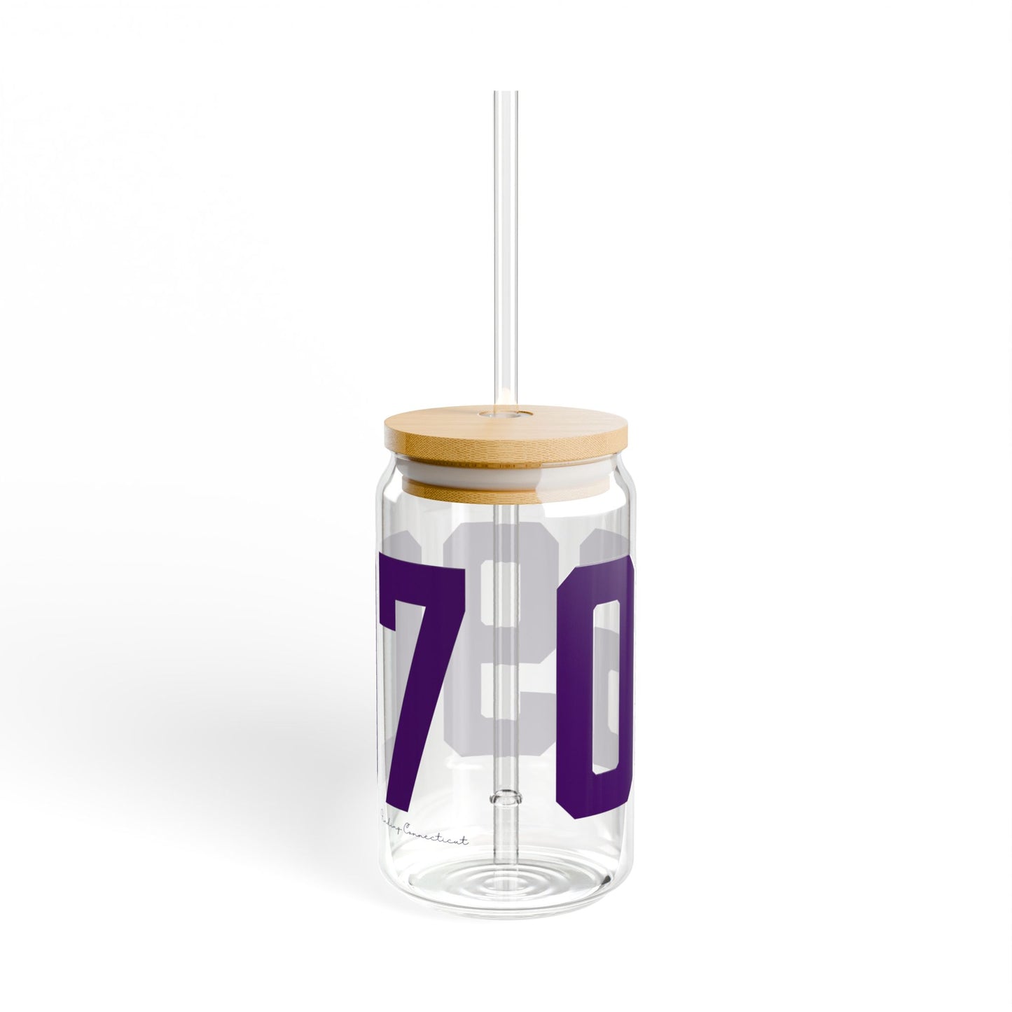 06907 Stamford Connecticut Zip Code Sipper Glass, 16oz