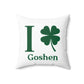 I Clover Goshen Spun Polyester Square Pillow