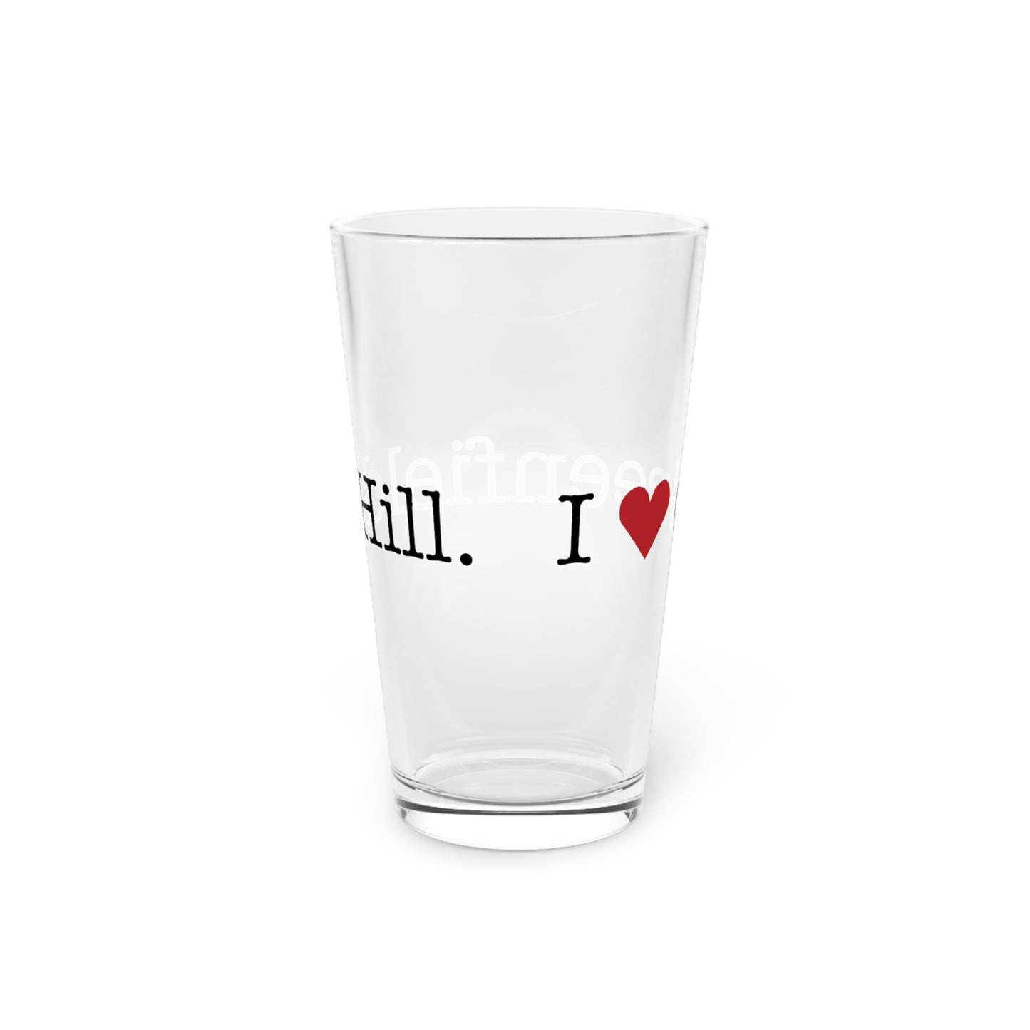 I Heart Greenfield Hill. Pint Glass, 16oz