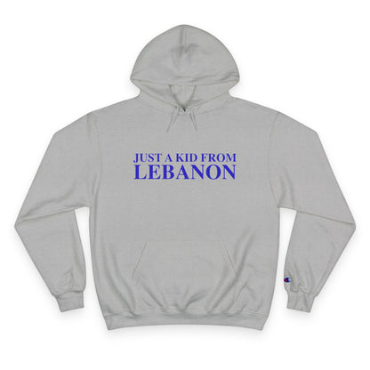 Just a kid from Lebanon Champion Hoodie