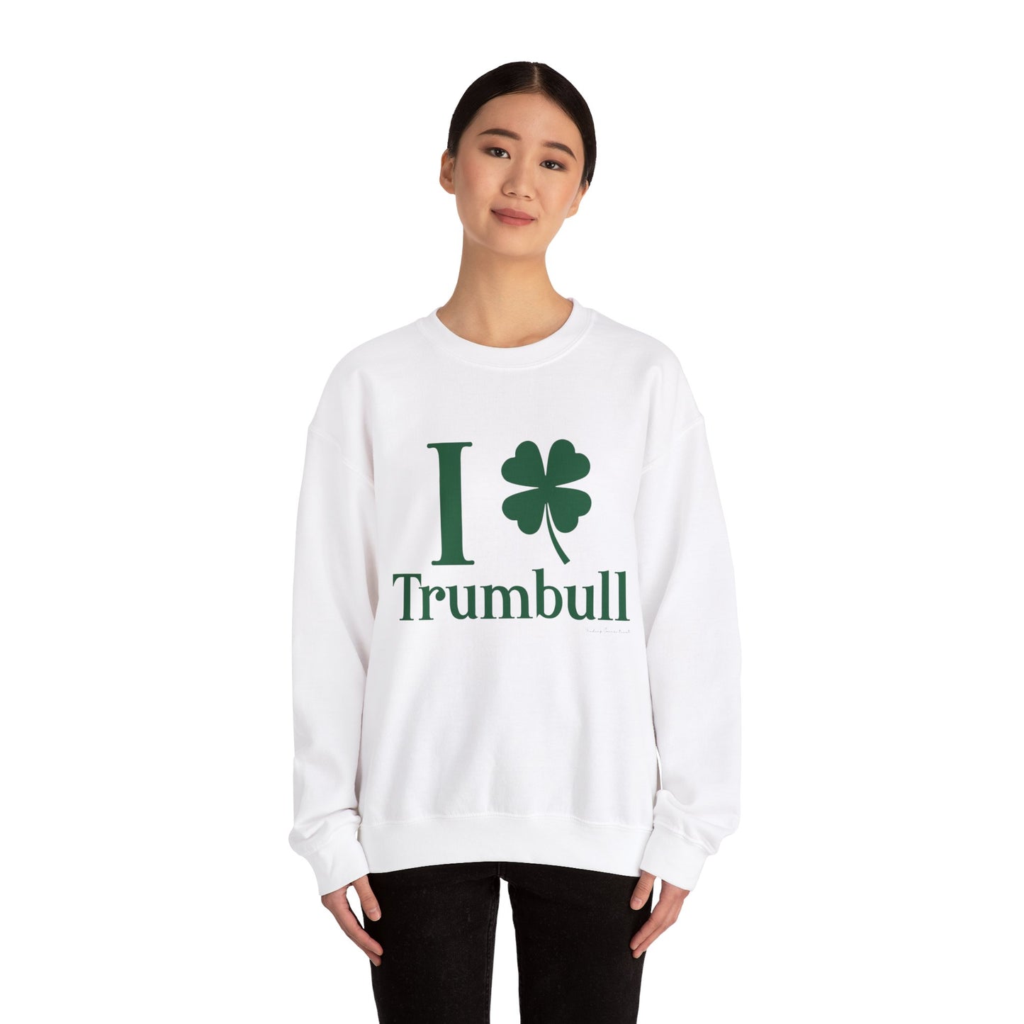 I Clover Trumbull (Green) Unisex Heavy Blend™ Crewneck Sweatshirt