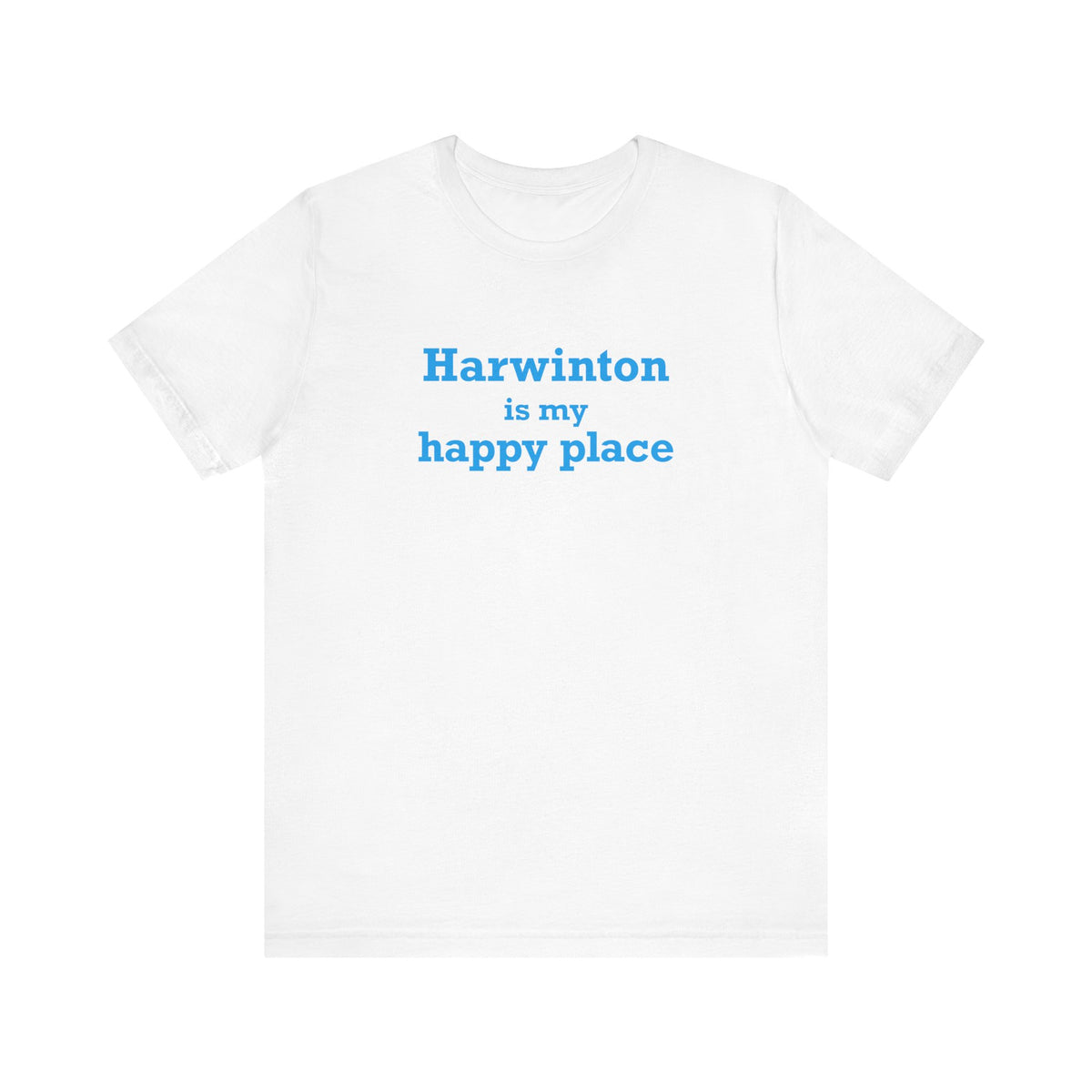 Harwinton is My Happy Place Unisex Jersey Short Sleeve T-Shirt