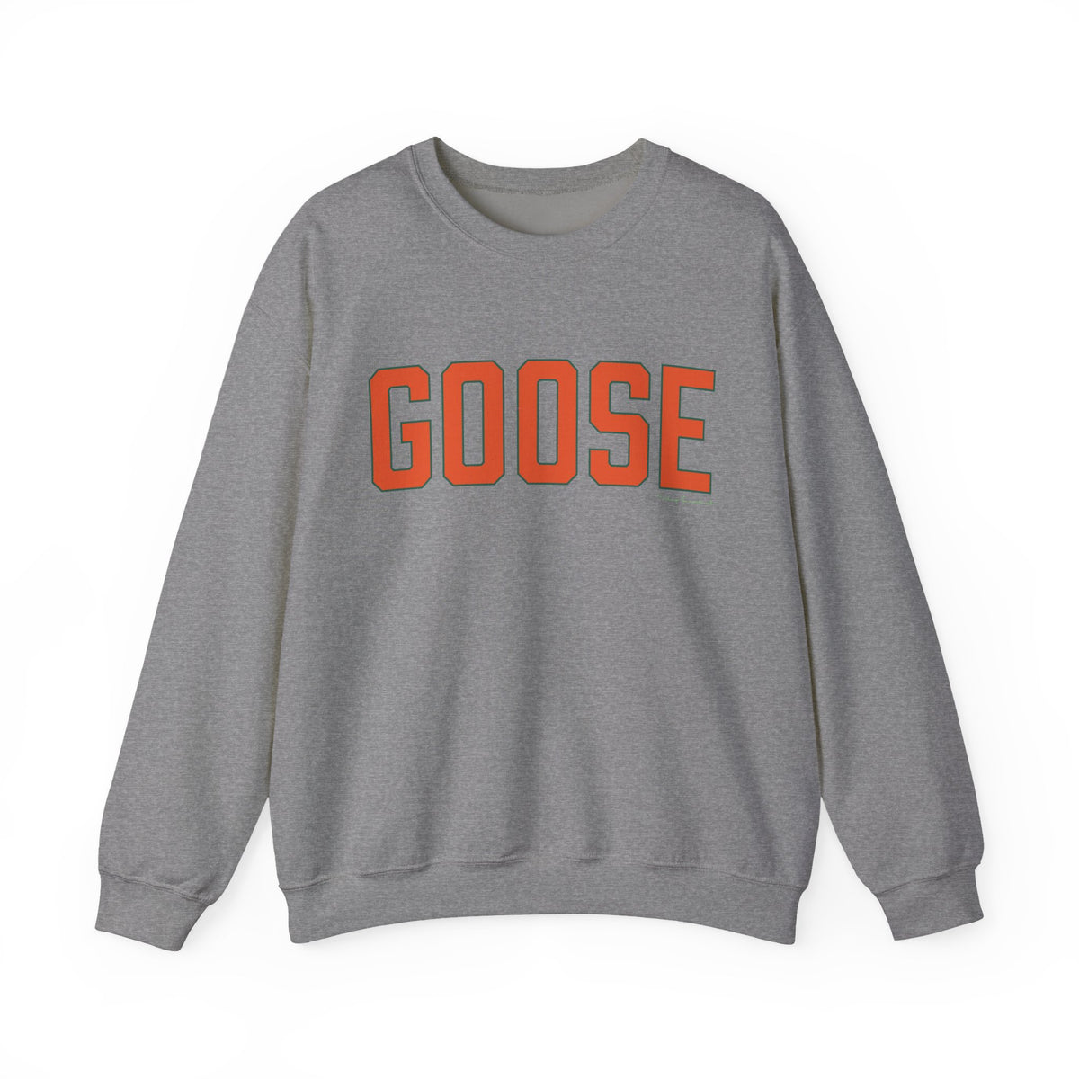 Goose Zip Code Orange & Green Unisex Heavy Blend™ Crewneck Sweatshirt