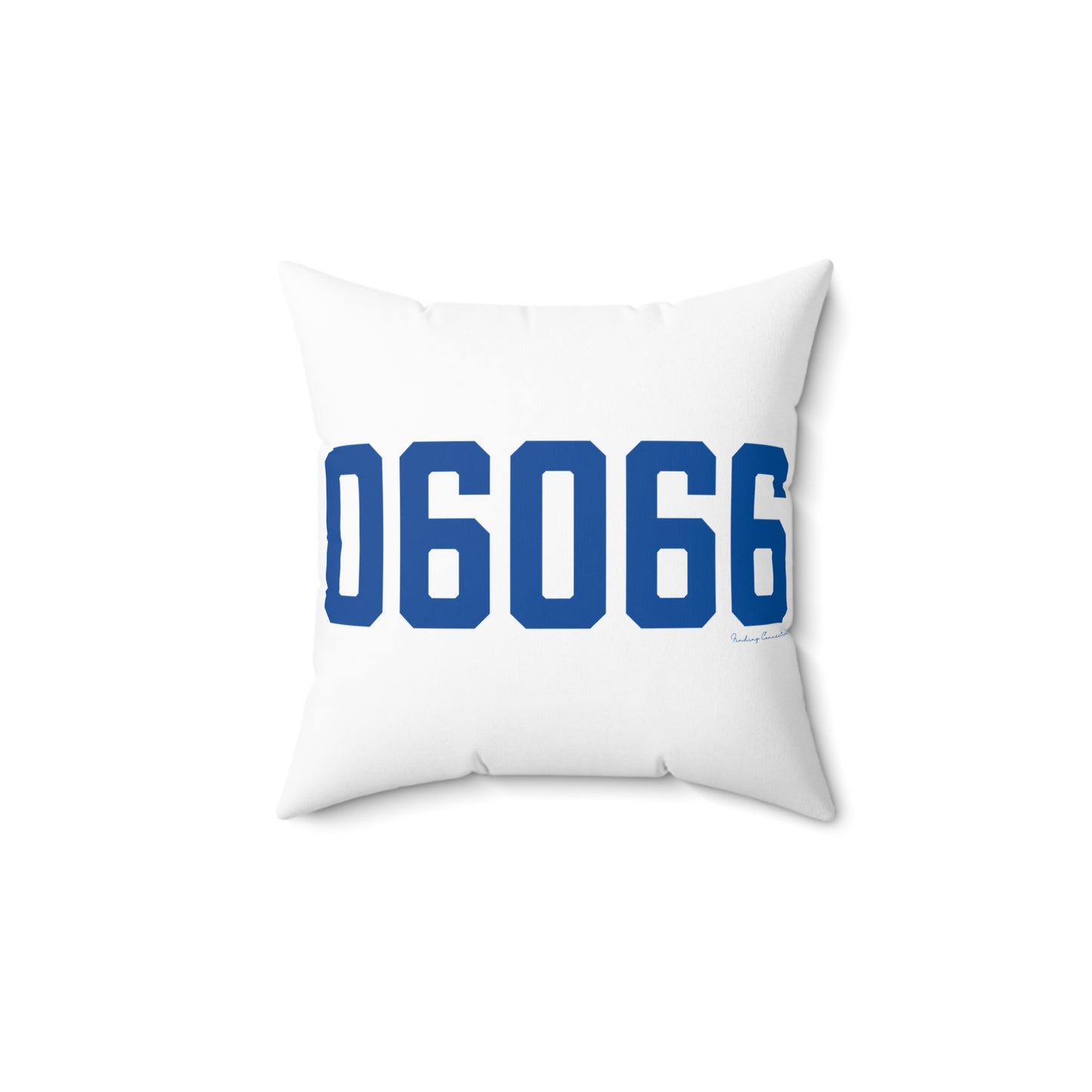 06066 Vernon Connecticut Zip Code Spun Polyester Square Pillow