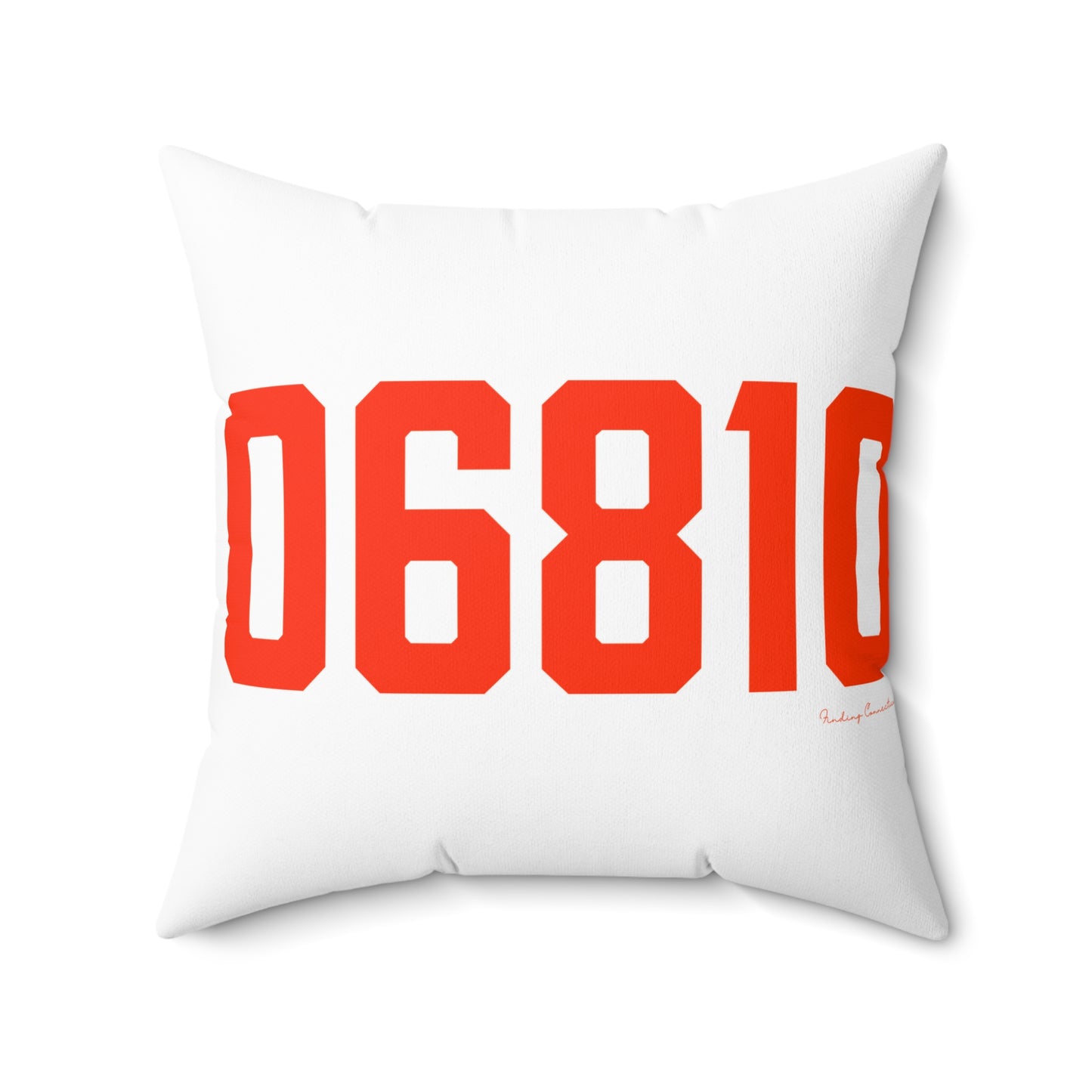 06810 Danbury Connecticut Zip Code Spun Polyester Square Pillow