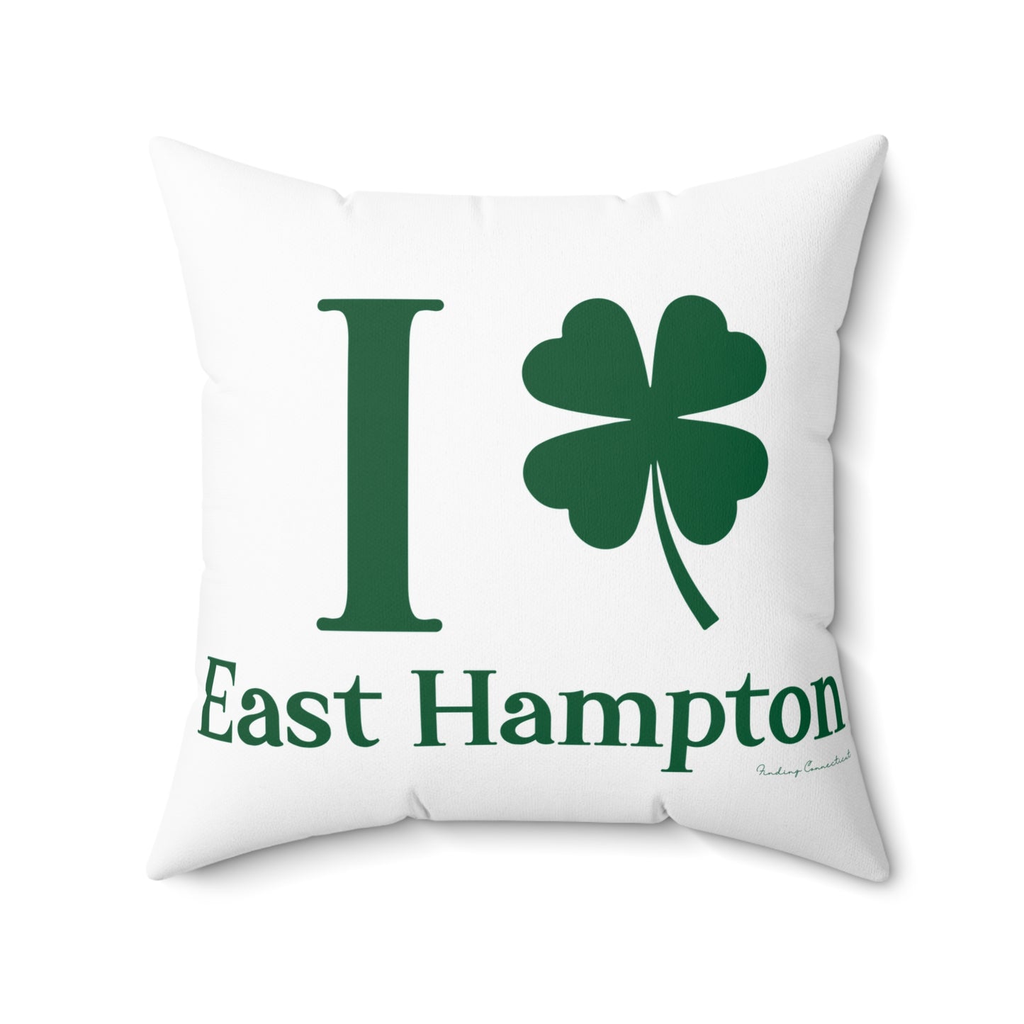 I Clover East Hampton Spun Polyester Square Pillow