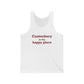 Canterbury is My Happy Place Unisex Jersey Tank Top