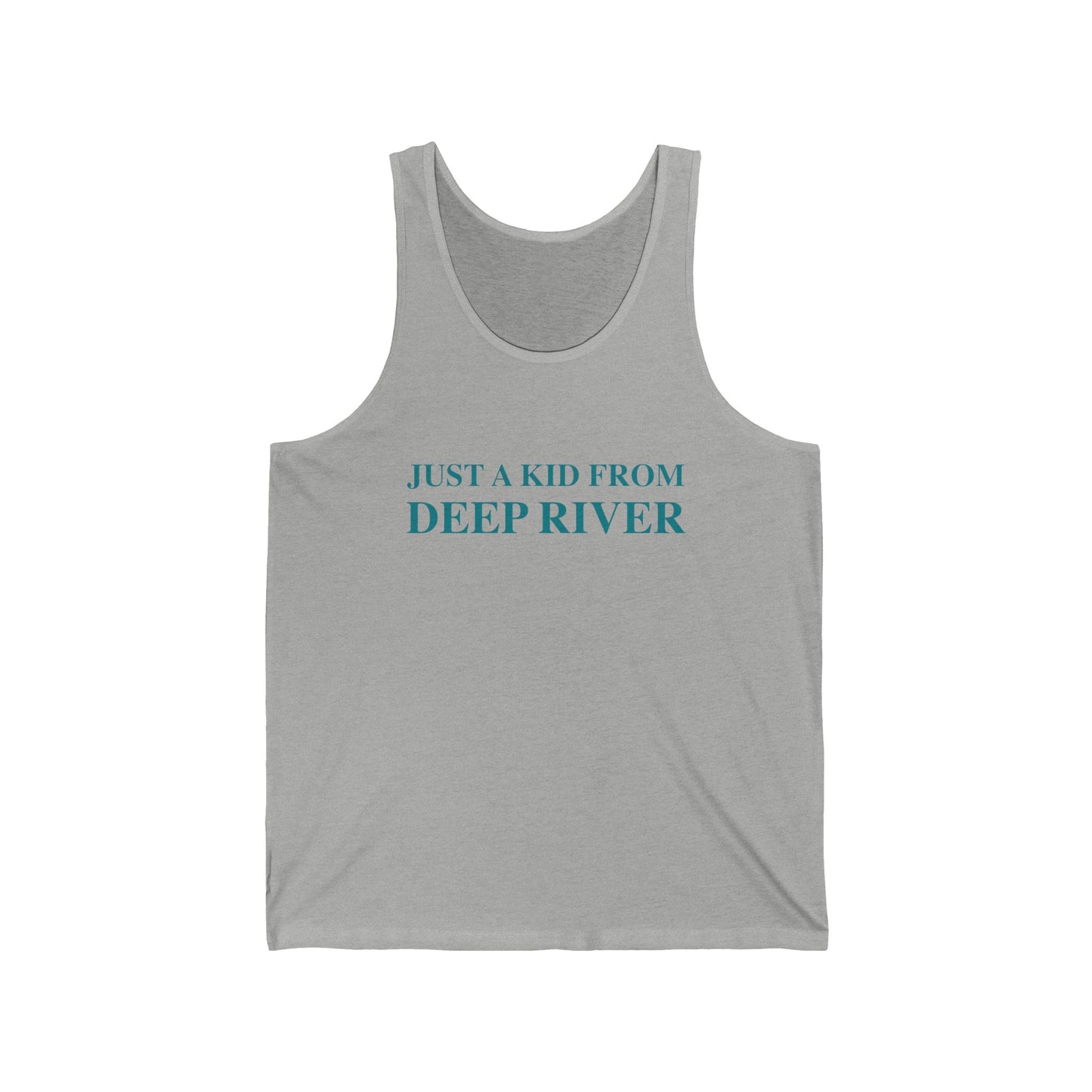 Just a kid from Deep River Unisex Jersey Tank