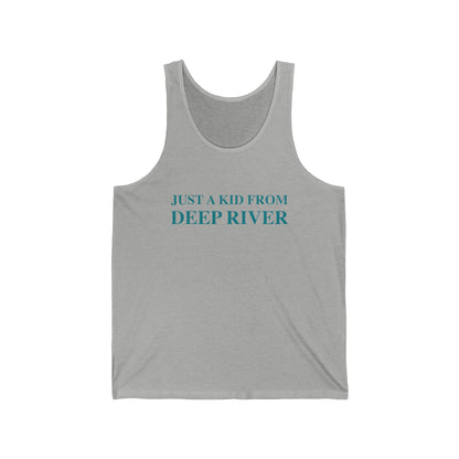 Just a kid from Deep River Unisex Jersey Tank