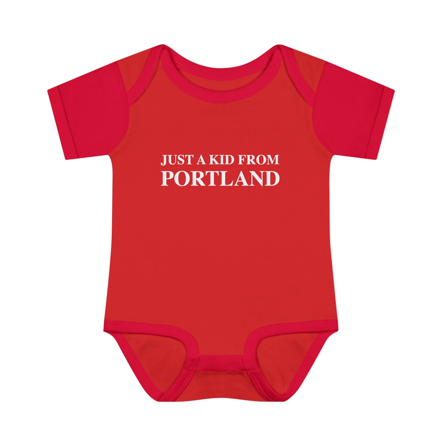 Just a kid from Portland Infant Baby Rib Bodysuit