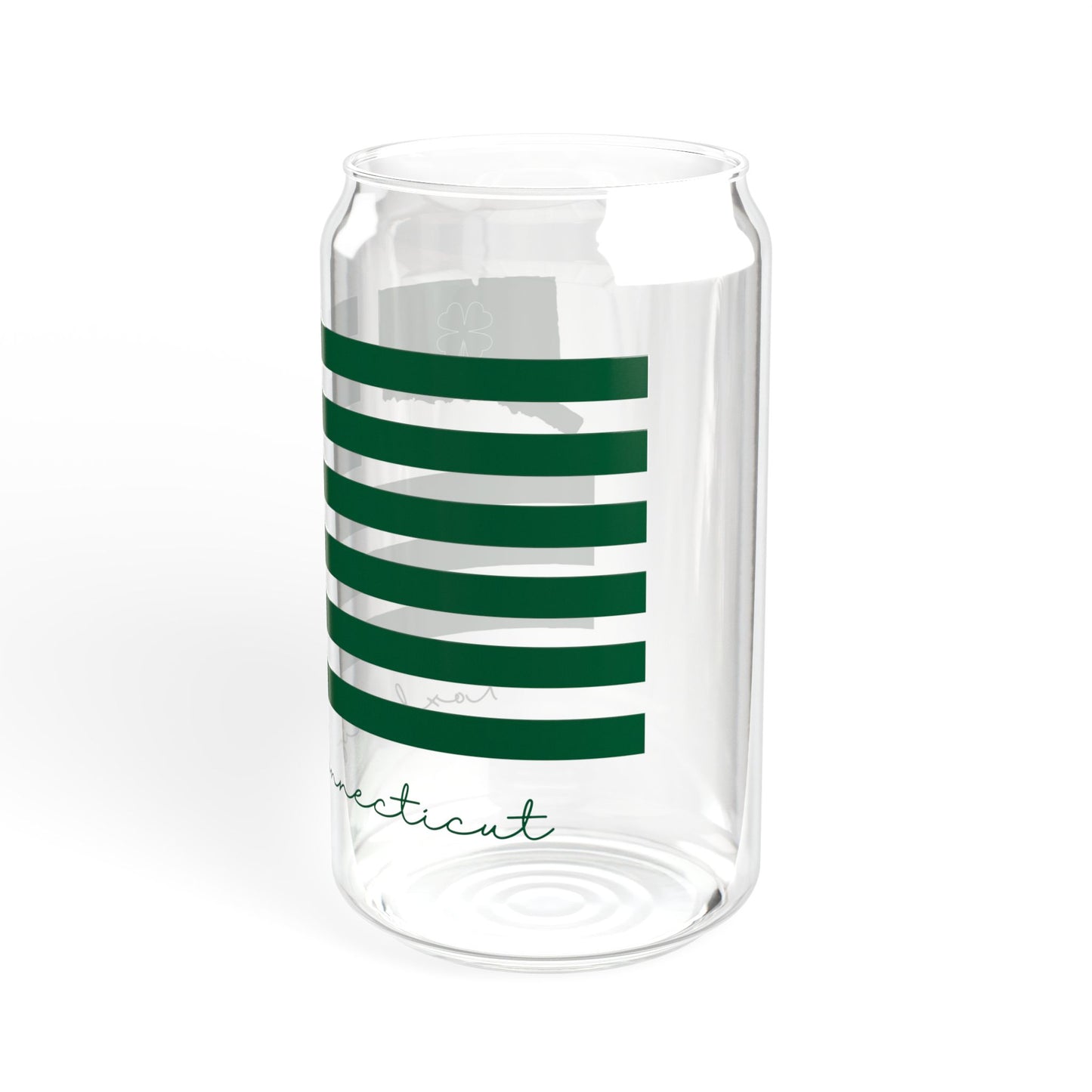 Roxbury Connecticut St. Patrick’s Day Flag Sipper Glass, 16oz