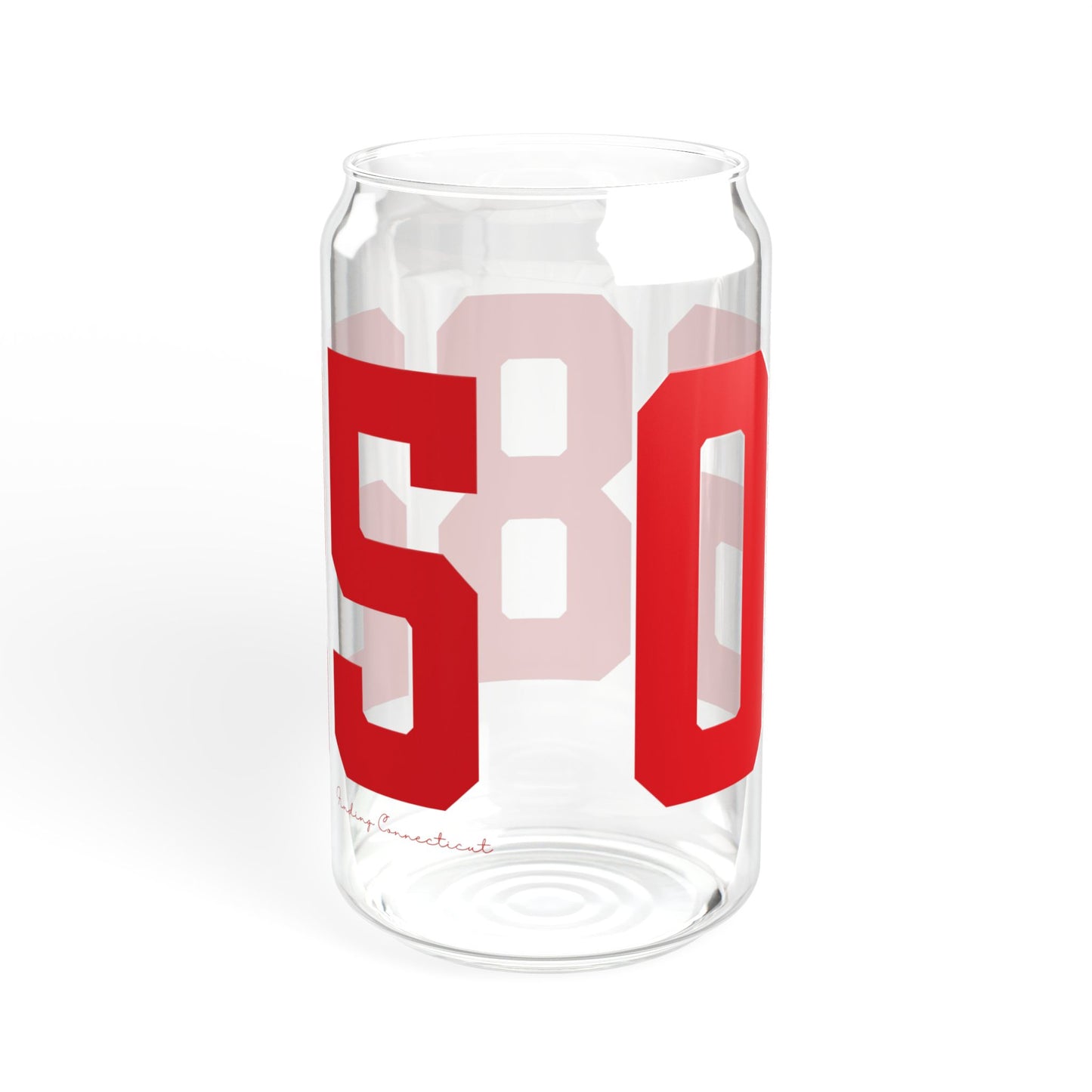 06825 Fairfield Connecticut Zip Code Sipper Glass, 16oz