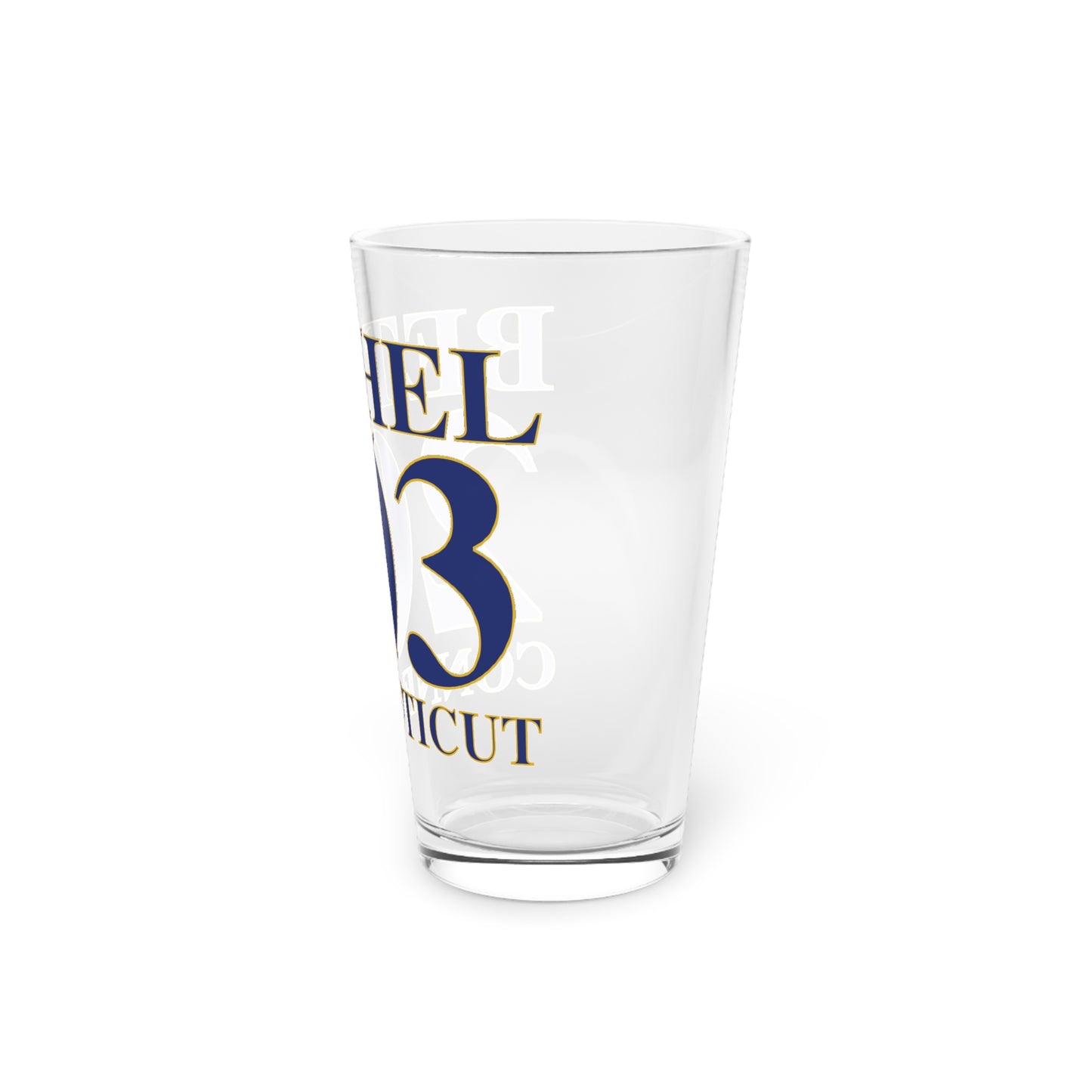 Bethel 203 Connecticut Pint Glass, 16oz