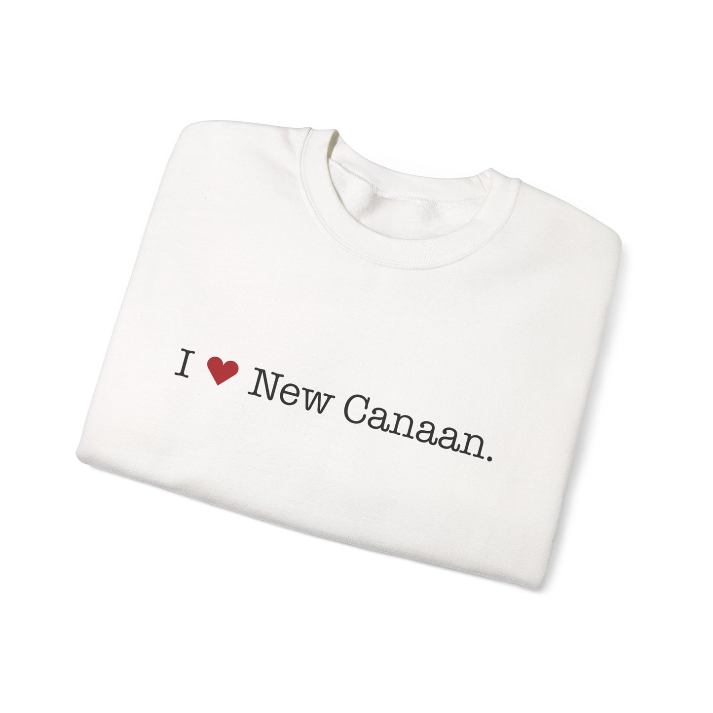 I Heart New Canaan. Unisex Heavy Blend™ Crewneck Sweatshirt