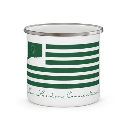New London Connecticut St. Patrick’s Day Flag Enamel Camping Mug