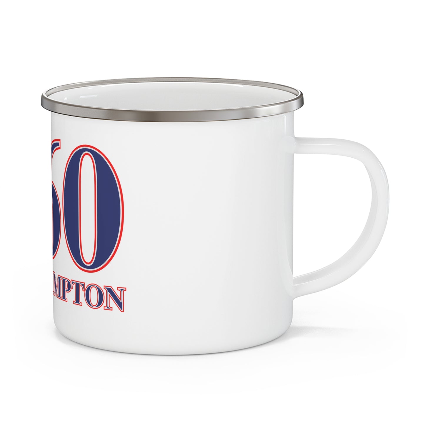 860 East Hampton Red, White & Blue Enamel Camping Mug