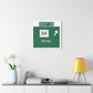 Vintage WCP Exit 58 Sign Matte Canvas, Stretched, 1.25"