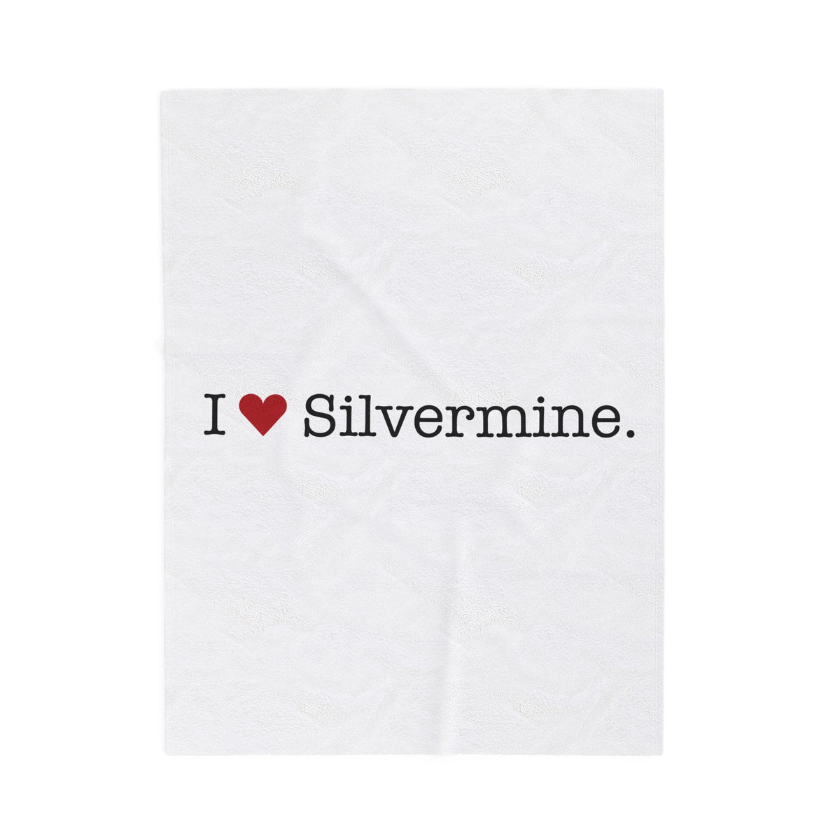 I Heart Silvermine. Velveteen Plush Blanket