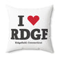 I Heart RDGF Spun Polyester Square Pillow