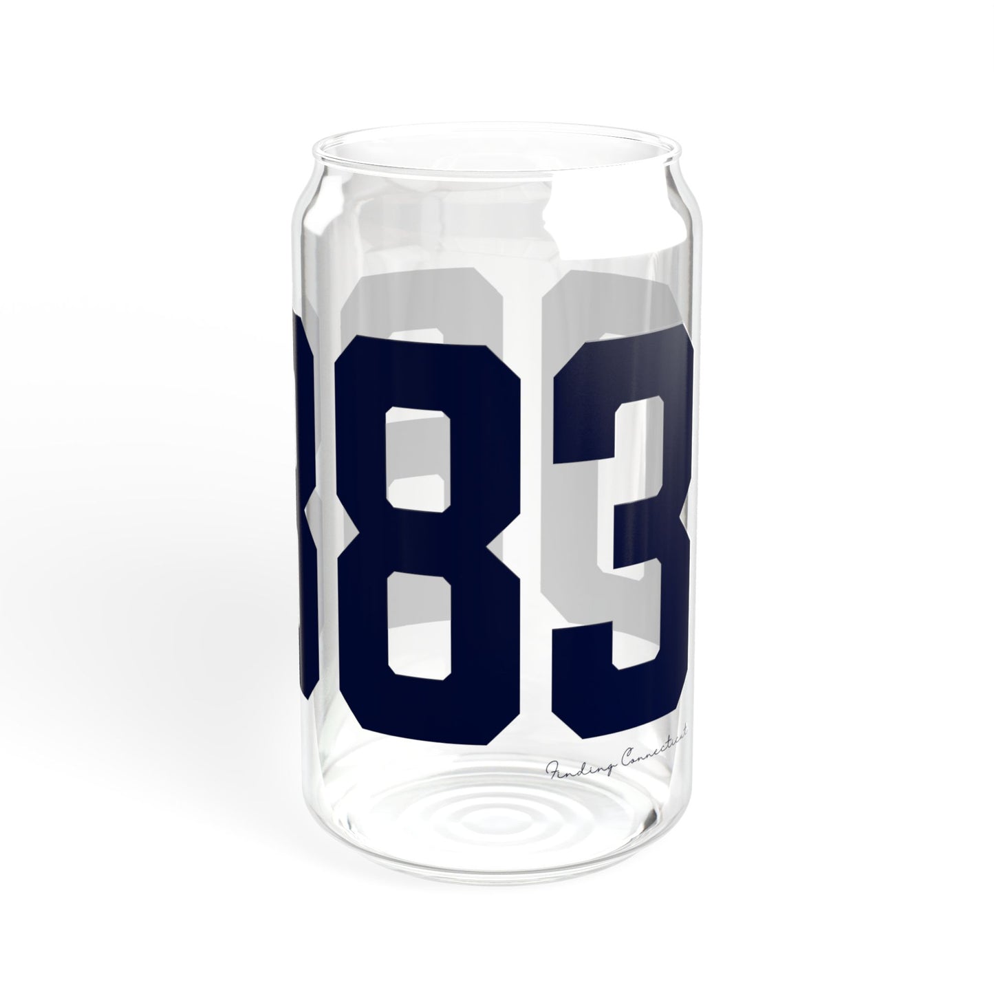 06883 Weston Connecticut Zip Code Sipper Glass, 16oz