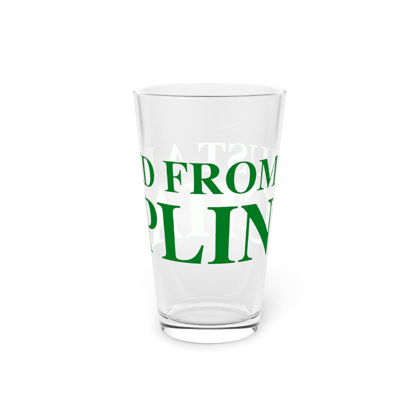 Just a kid from Chaplin Pint Glass, 16oz