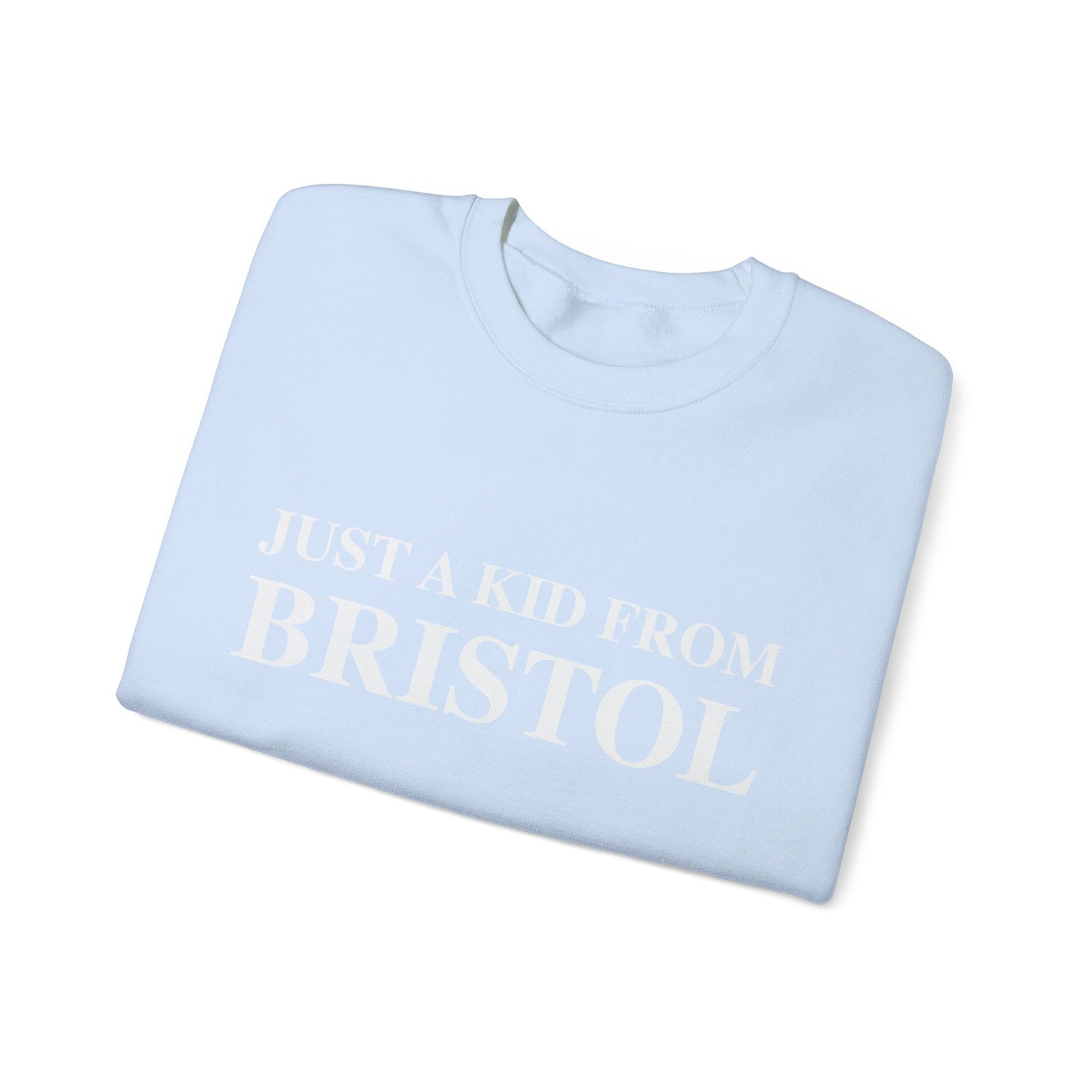 Just a kid from Bristol Unisex Heavy Blend™ Crewneck Sweatshirt