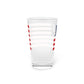 Beacon Falls Connecticut Flag Pint Glass, 16oz