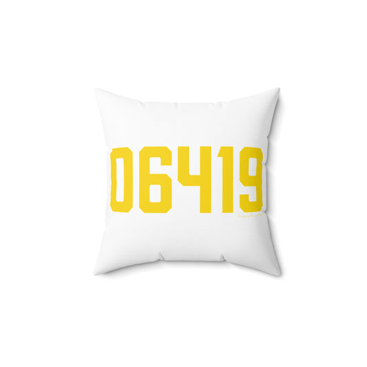 06419 Killingworth Connecticut Zip Code Spun Polyester Square Pillow