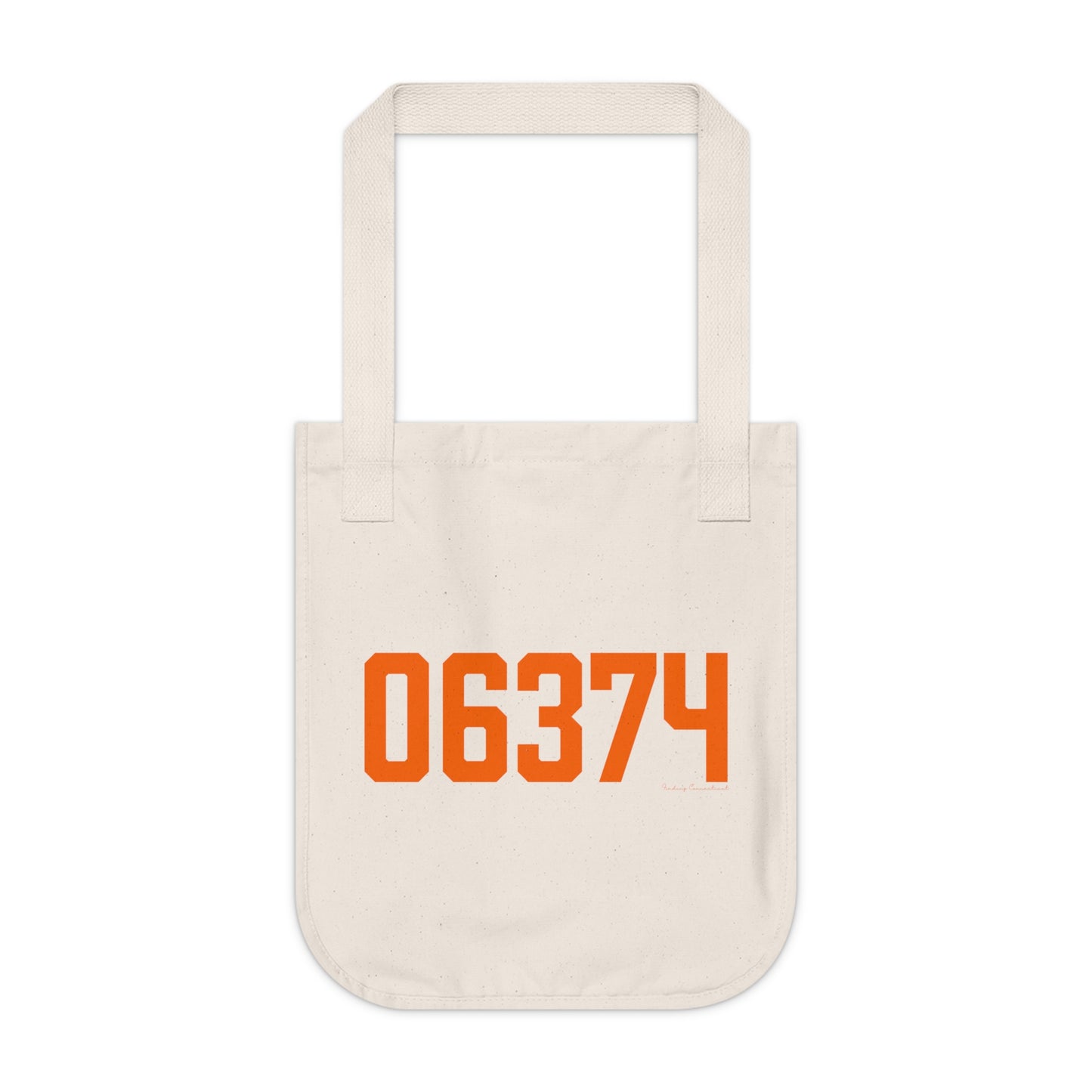 06374 Plainfield Connecticut Zip Code Organic Canvas Tote Bag