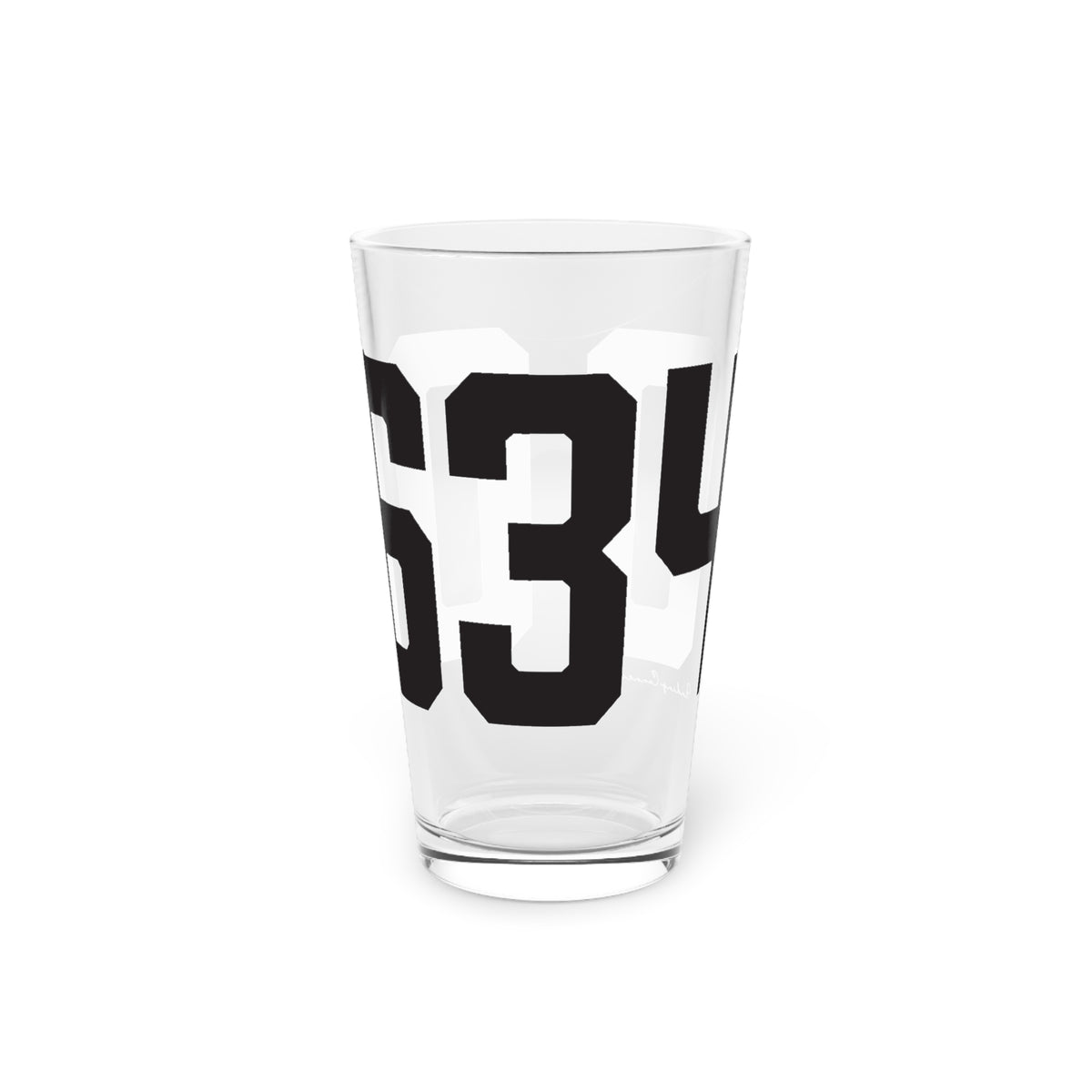 06340 Groton Connecticut Zip Code Pint Glass, 16oz