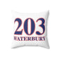 203 Waterbury Red White & Blue Spun Polyester Square Pillow
