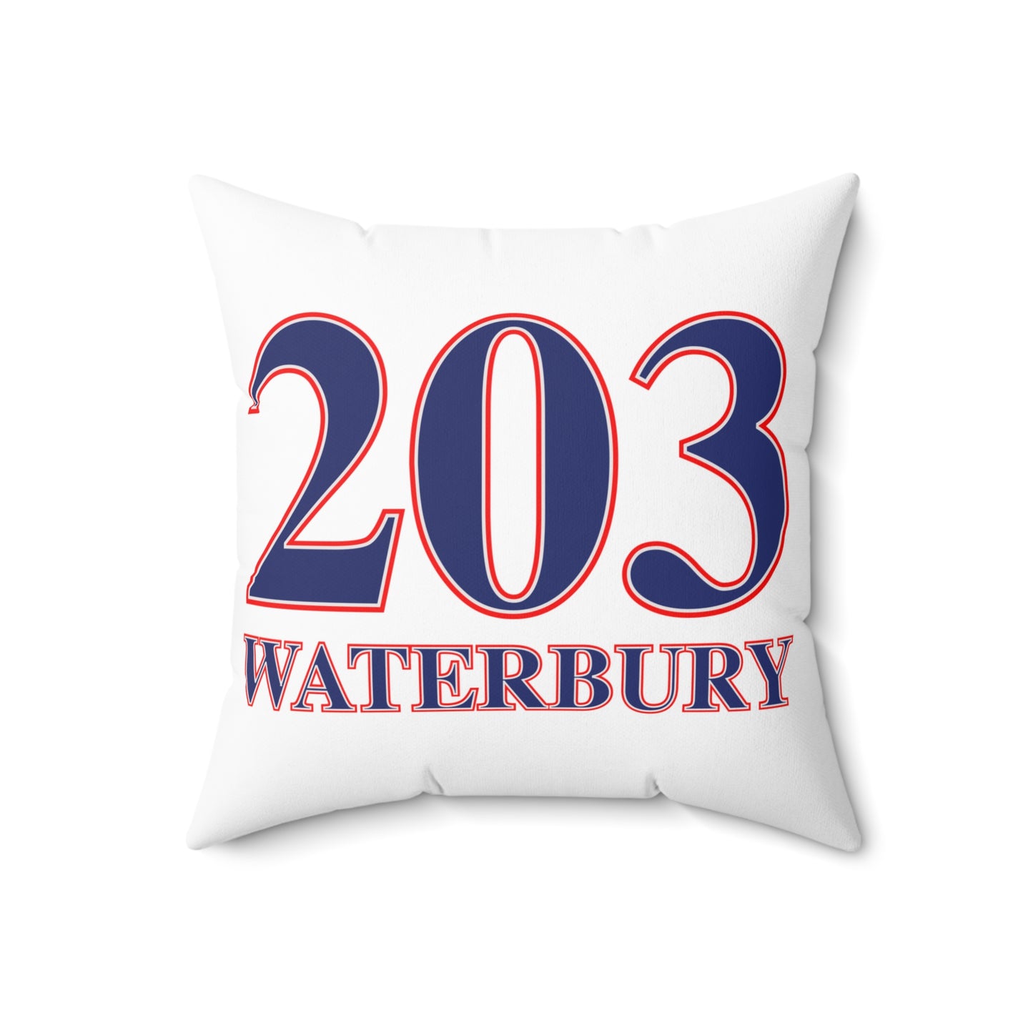 203 Waterbury Red White & Blue Spun Polyester Square Pillow