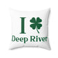 I Clover Deep River Spun Polyester Square Pillow