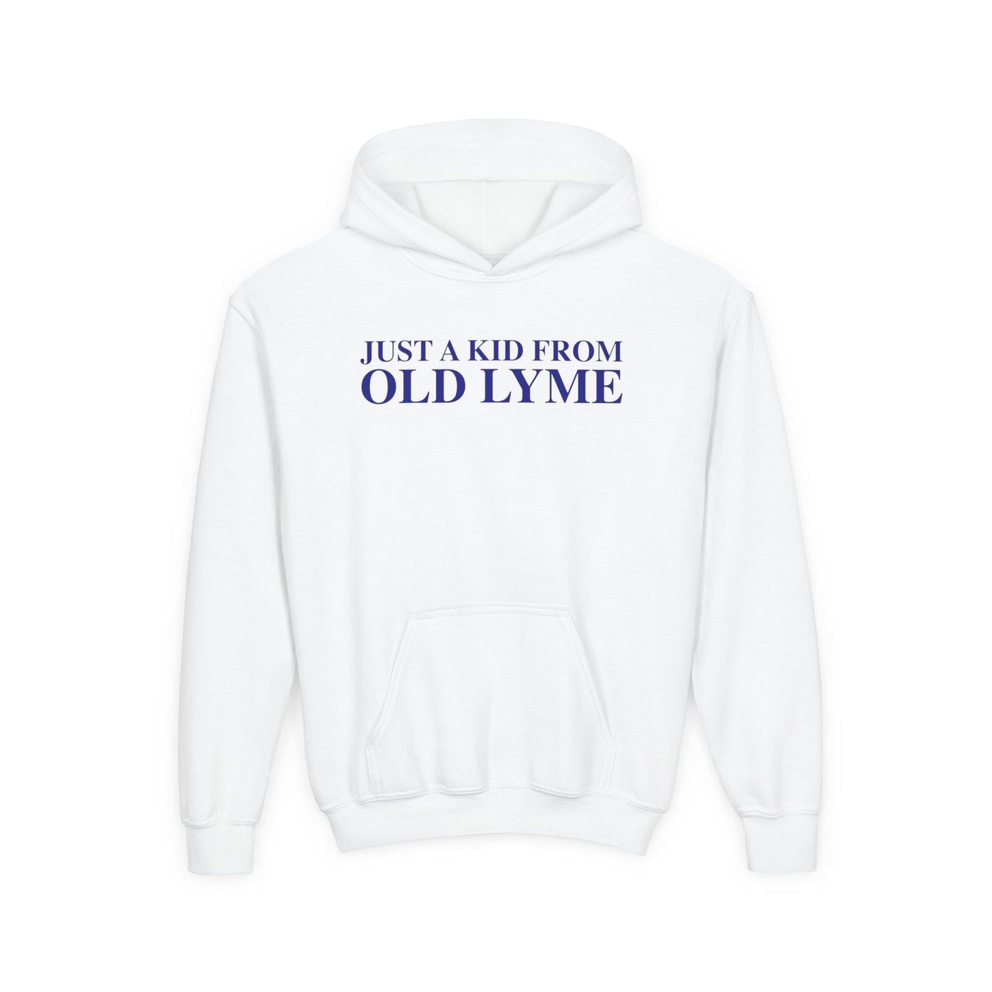 Just a kid from Old Lyme Youth Heavy Blend Hooded Sweatshirt