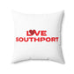 Love Southport Spun Polyester Square Pillow