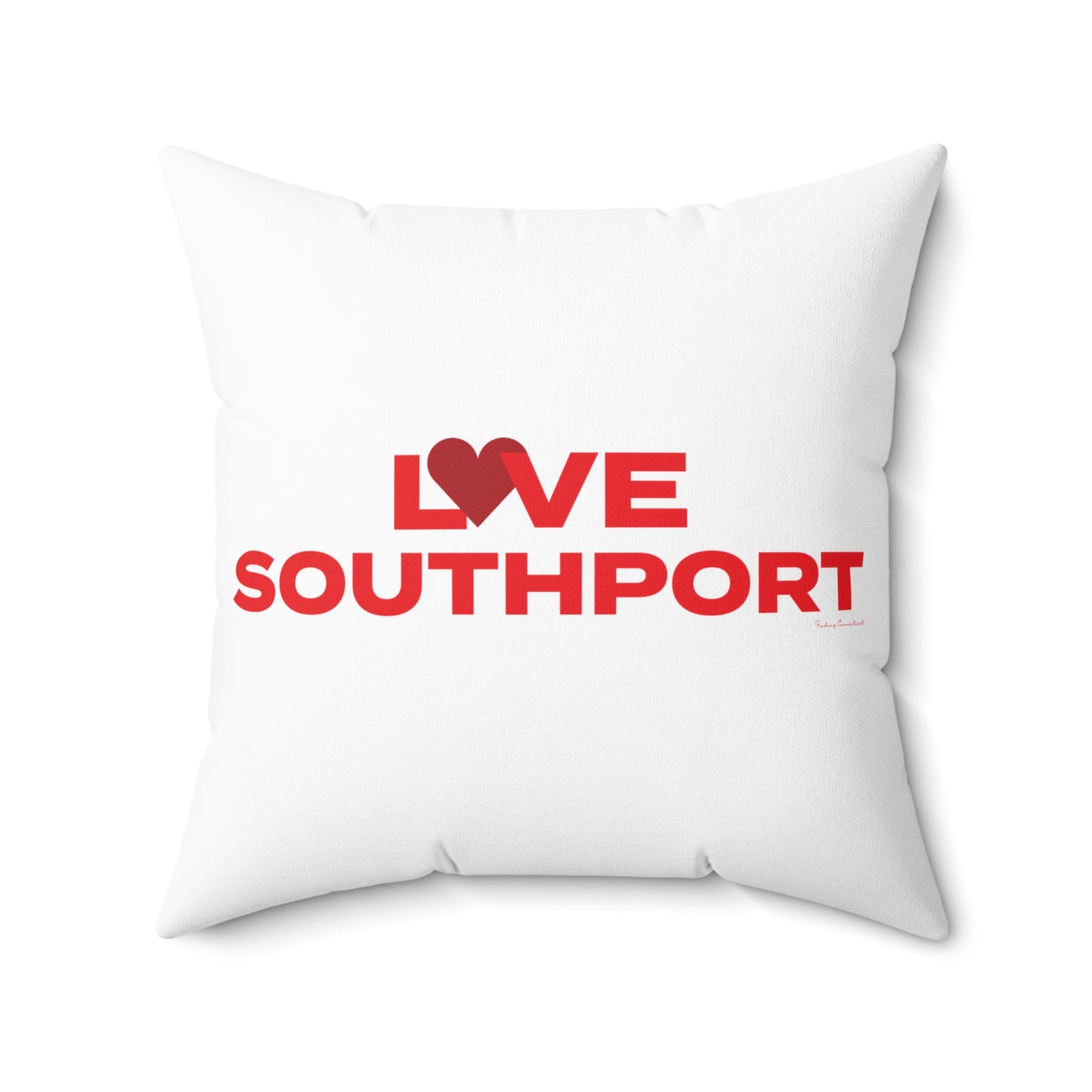 Love Southport Spun Polyester Square Pillow