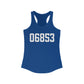 06853 Norwalk CT Zip Code Women's Ideal Racerback Tank Top
