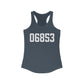 06853 Norwalk CT Zip Code Women's Ideal Racerback Tank Top