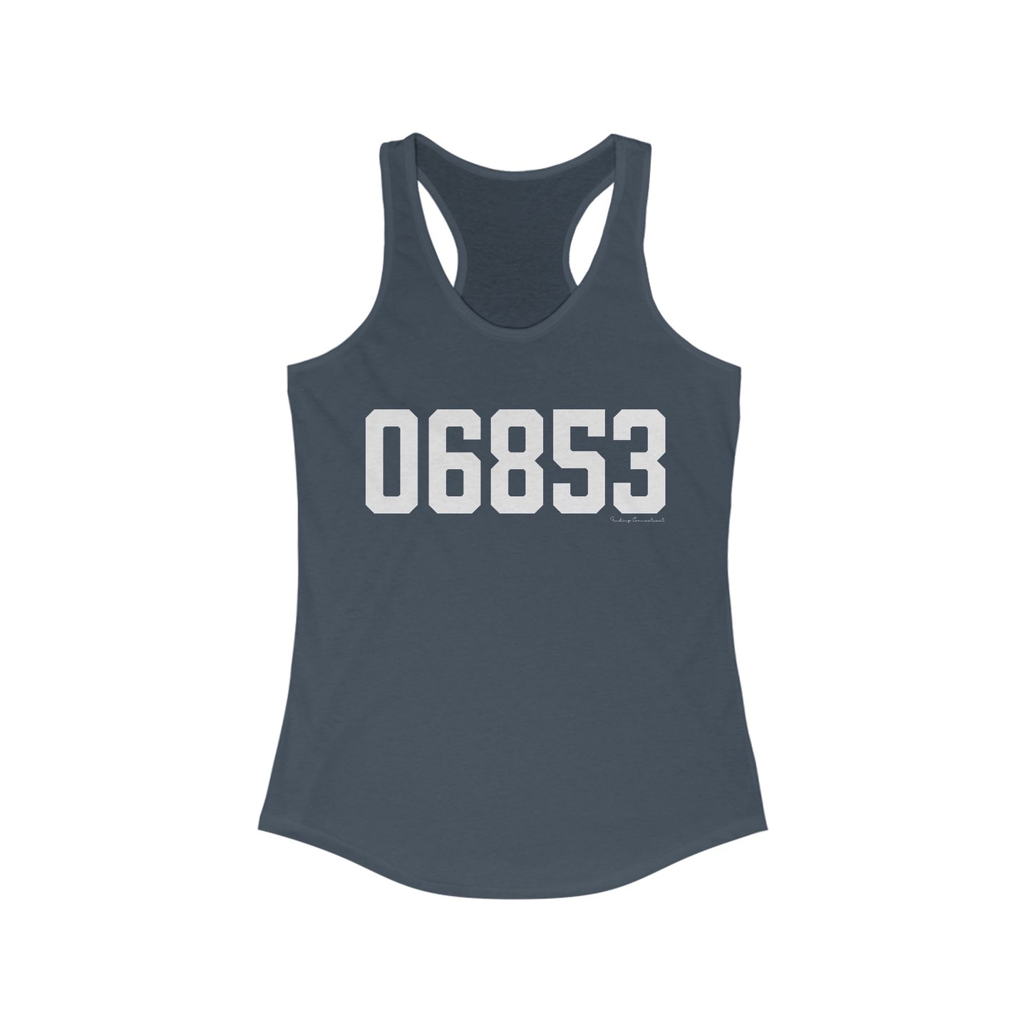 06853 Norwalk CT Zip Code Women's Ideal Racerback Tank Top