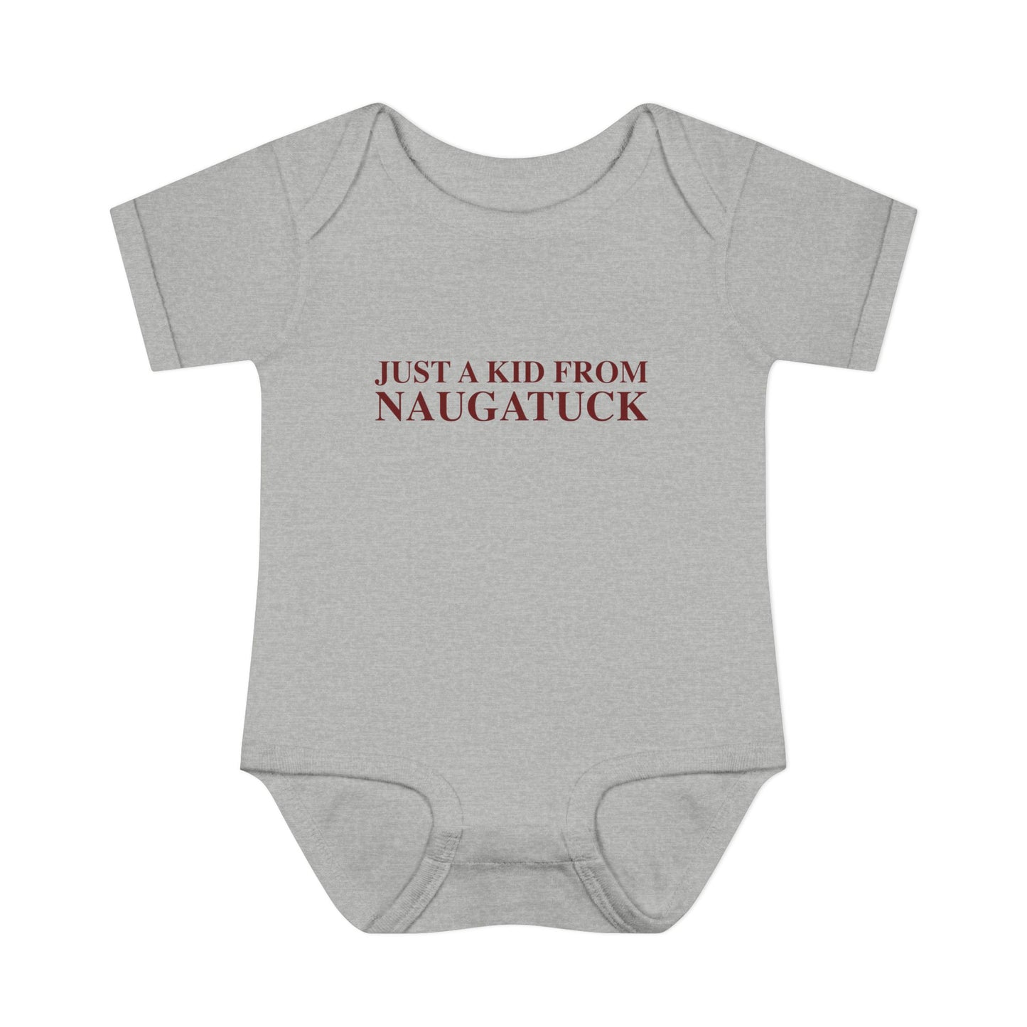 Just a kid from Naugatuck Infant Baby Rib Bodysuit