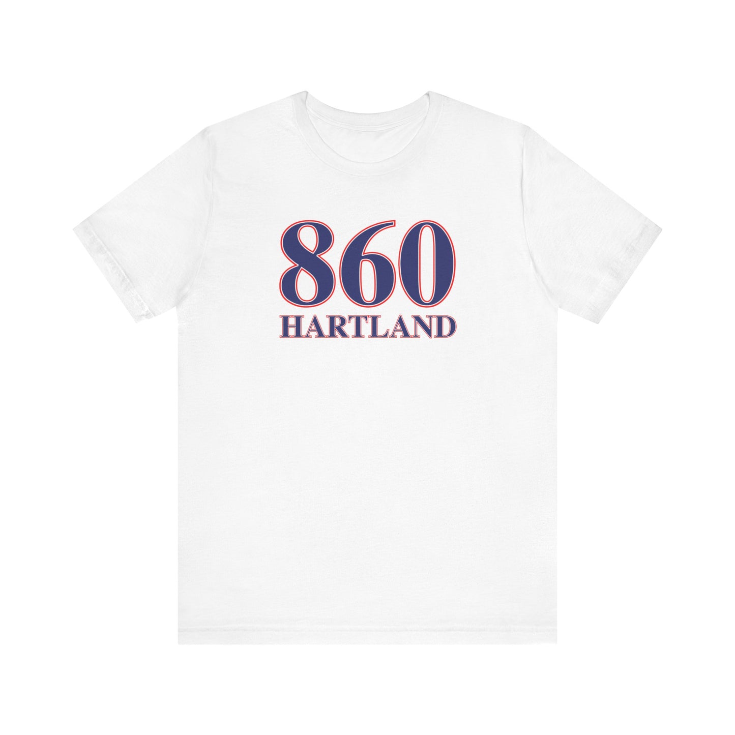 860 Hartland Red White & Blue Unisex Jersey Short Sleeve T-Shirt