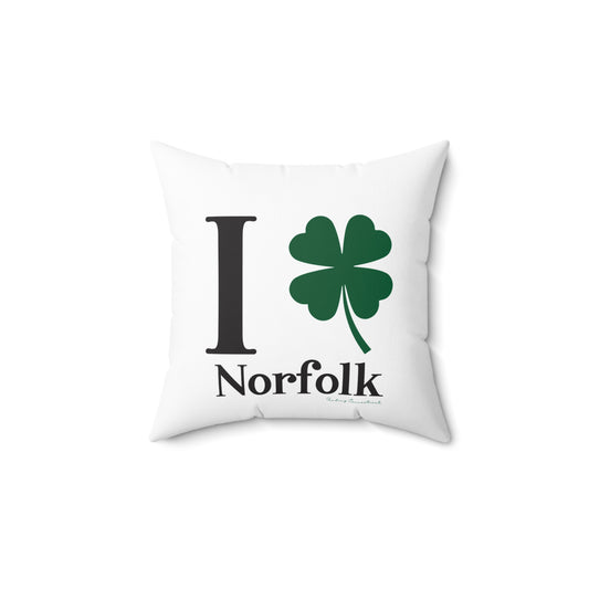I Clover Norfolk  Spun Polyester Square Pillow