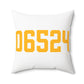 06524 Bethany Connecticut Zip Code Polyester Square Pillow
