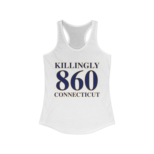 Killingly 860 Connecticut Women's Ideal Racerback Tank Top
