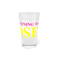 Just a kid listening to Goose - Yellow & Pink Pint Glass, 16oz