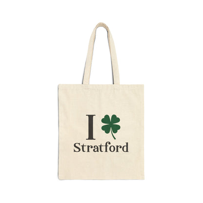 I Clover Stratford Cotton Canvas Tote Bag