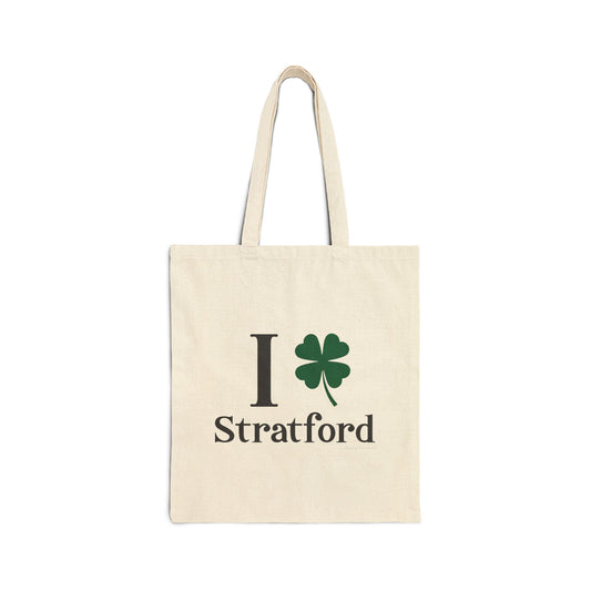 I Clover Stratford Cotton Canvas Tote Bag