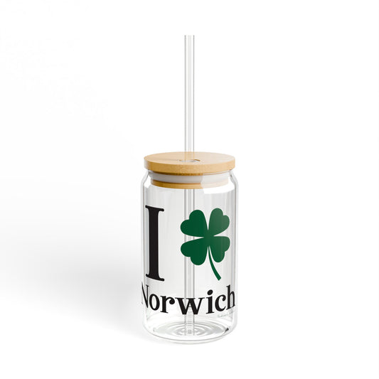 I Clover Norwich Sipper Glass, 16oz